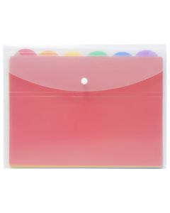 MARBIG DOCUMENT WALLET 6 FILES BRIGHTS