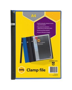 MARBIG SPINE CLAMP FILE A4 BLUE