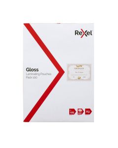REXEL LAMINATING POUCH A3 125 MICRON PACK 100