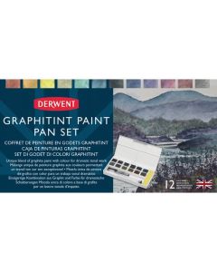 DERWENT INKTENSE PAINT PAN PALETTE GRAPHITINT