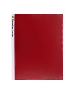MARBIG DISPLAY BOOK W/INSERT COVER NON-REFILLABLE 40 PAGES RED
