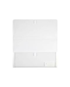 MARBIG POLYPICK FOOLSCAP DOCUMENT WALLET CLEAR