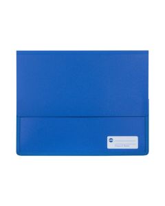 MARBIG POLYPICK A4 HEAVY DUTY DOCUMENT WALLET BLUE