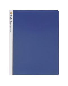 MARBIG NON-REFILLABLE DISPLAY BOOK 20 POCKET BLUE
