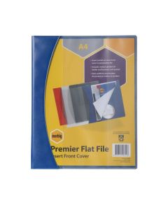 MARBIG FLAT FILES W/ INSERT COVER A4 PREMIER BLUE