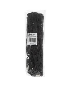 REXEL ID FLAT STYLE LANYARDS WITH ALLIGATOR CLIP/ 10PACK BLACK