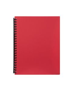 MARBIG REFILLABLE DISPLAY BOOK 40 POCKET RED