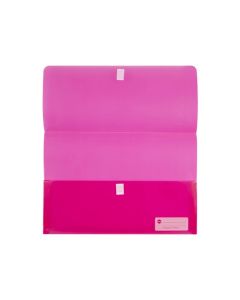 MARBIG POLYPICK FOOLSCAP DOCUMENT WALLET PINK