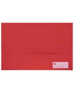 MARBIG POLYPICK FOOLSCAP DOCUMENT WALLET RED