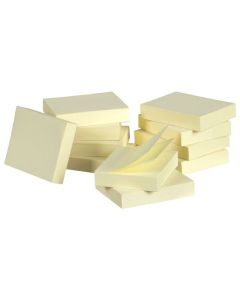 MARBIG NOTES YELLOW 40X50MM PACK OF 12 PADS