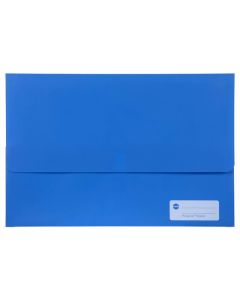 MARBIG POLYPICK FOOLSCAP DOCUMENT WALLET BLUE