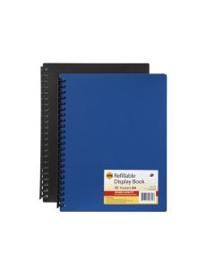 MARBIG REFILLABLE DISPLAY BOOK 40 POCKET ASSORTED