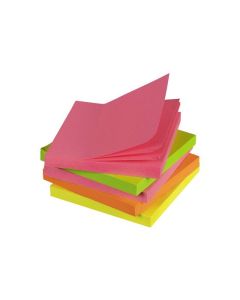MARBIG NOTES BRILLIANT 75X75MM ASSORT BRILLIANT 75X75MM ASSORTEDD PACK 5