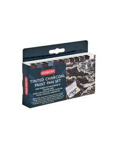 DERWENT PROFESSIONAL PAINT PAN SET TINTED CHARCOAL