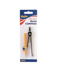 HELIX METAL COMPASS WITH PENCIL