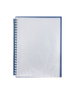 MARBIG REFILLABLE DISPLAY BOOK 20 POCKET CLEAR/BLUE