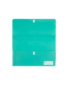 MARBIG POLYPICK FOOLSCAP DOCUMENT WALLET TEAL