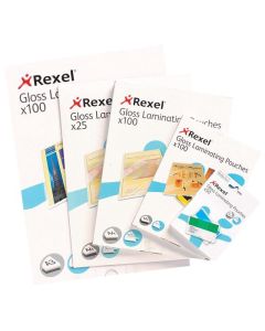 REXEL LAMINATING POUCH A4 125 MICRON PACK 25