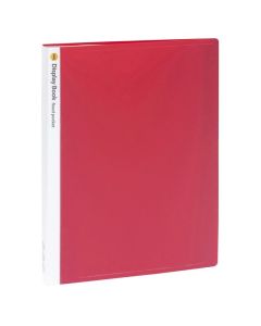 MARBIG NON-REFILLABLE DISPLAY BOOK 40 POCKET RED