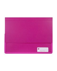 MARBIG POLYPICK A4 HEAVY DUTY DOCUMENT WALLET PINK