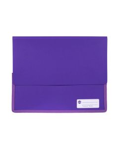 MARBIG POLYPICK A4 HEAVY DUTY DOCUMENT WALLET PURPLE