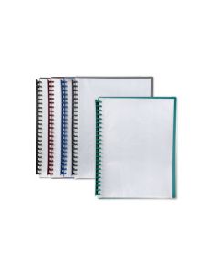 MARBIG REFILLABLE DISPLAY BOOK 20 POCKET CLEAR/ASSORTED