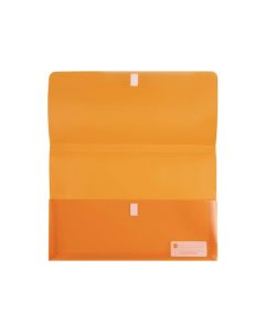 MARBIG POLYPICK FOOLSCAP DOCUMENT WALLET ORANGE
