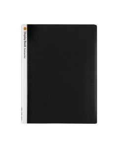 MARBIG NON-REFILLABLE DISPLAY BOOK 20 POCKET BLACK