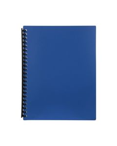 MARBIG REFILLABLE DISPLAY BOOK 40 POCKET BLUE