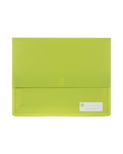 MARBIG POLYPICK A4 HEAVY DUTY DOCUMENT WALLET LIME