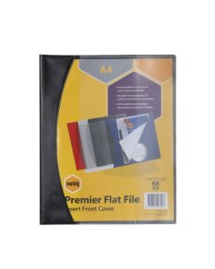 MARBIG FLAT FILES W/ INSERT COVER A4 PREMIER BLACK