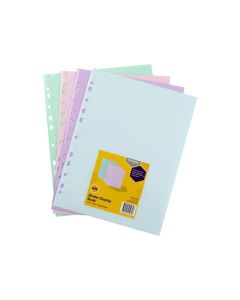 MARBIG SOFT TOUCH BINDER DISPLAY BOOK A4 10 POCKET PASTEL ASSORTED