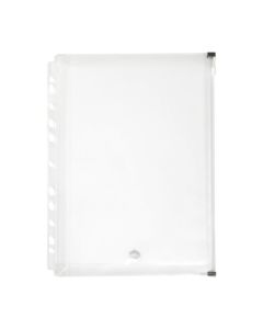 MARBIG BINDER WALLET A4 RIGHT SIDE ZIP OPEN CLEAR