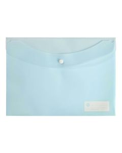 MARBIG DOCULOPE DOCUMENT WALLET A4 PASTEL BLUE