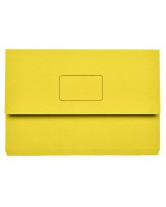 MARBIG SLIMPICK FOOLSCAP DOCUMENT WALLET YELLOW