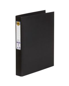 MARBIG RING BINDER A4 25MM 4D PE BLACK