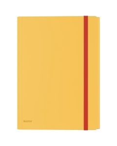 LEITZ COSY 3 FLAP FOLDER WITH POCKET PP A4 YELLOW