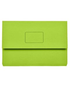 MARBIG SLIMPICK FOOLSCAP DOCUMENT WALLET GREEN
