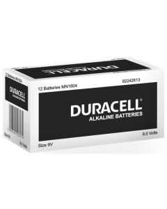 DURACELL COPPERTOP 9V PACK OF 12