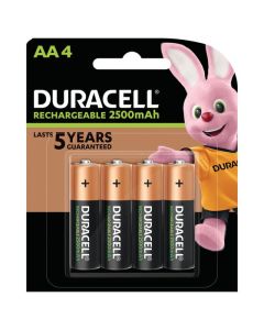 DURACELL RECHARGEABLE AA PACK OF 4