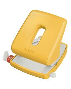 LEITZ COSY HOLE PUNCH 30SHT WARM YELLOW