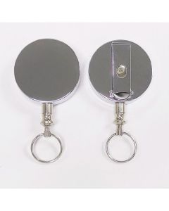 REXEL ID RETRACTABLE METAL KEY HOLDER STEEL CABLE