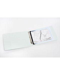 MARBIG CLEARVIEW INSERT BINDER A3 L/SCAPE 32MM 3D WHITE