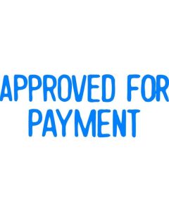 XSTAMPER CX-BN 1025 APPROVED FOR PAYMENT BLUE
