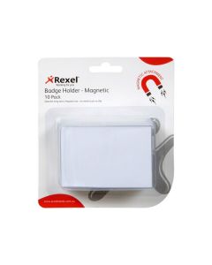 REXEL ID MAGNETIC NAME BADGE 10PACK