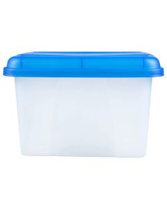 CRYSTALFILE PORTA BOX 32L BLUE LID/CLEAR BASE
