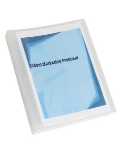 MARBIG CLEARVIEW INSERT BINDER WITH POCKET A4 25MM 2D CLEAR