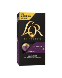L'OR ESPRESSO CAPSULES SUPREMO 10 BOX 100