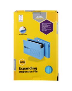 MARBIG EXPANDING SUSPENSION FILES COM BLUE PACK20