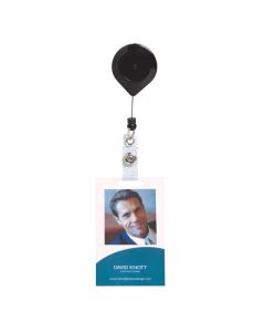 REXEL ID RETRACTABLE CARD HOLDER NYLON CORD LOCKABLE (HANGSELL)
